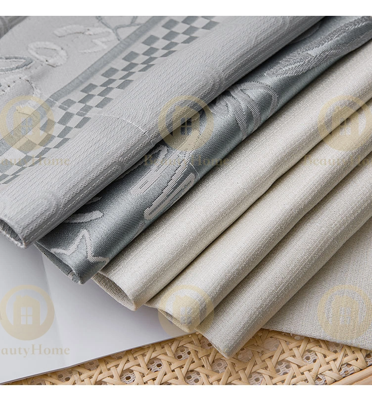High Level Yarn Dyed Modern Simple Design Blackout Wholesale/Supplier Living Room Color Woven Jacquard Curtain Fabrics