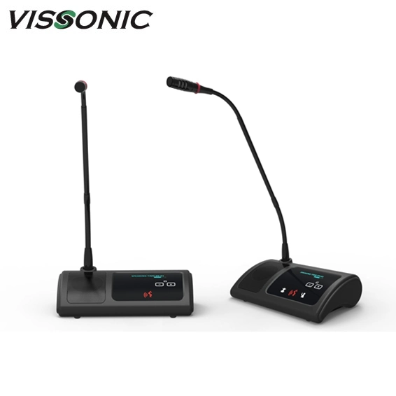 Red digital inalámbrica WiFi Vissonic Sistema de conferencia debate Micrófono para la unidad de delegado con interfaz tangible