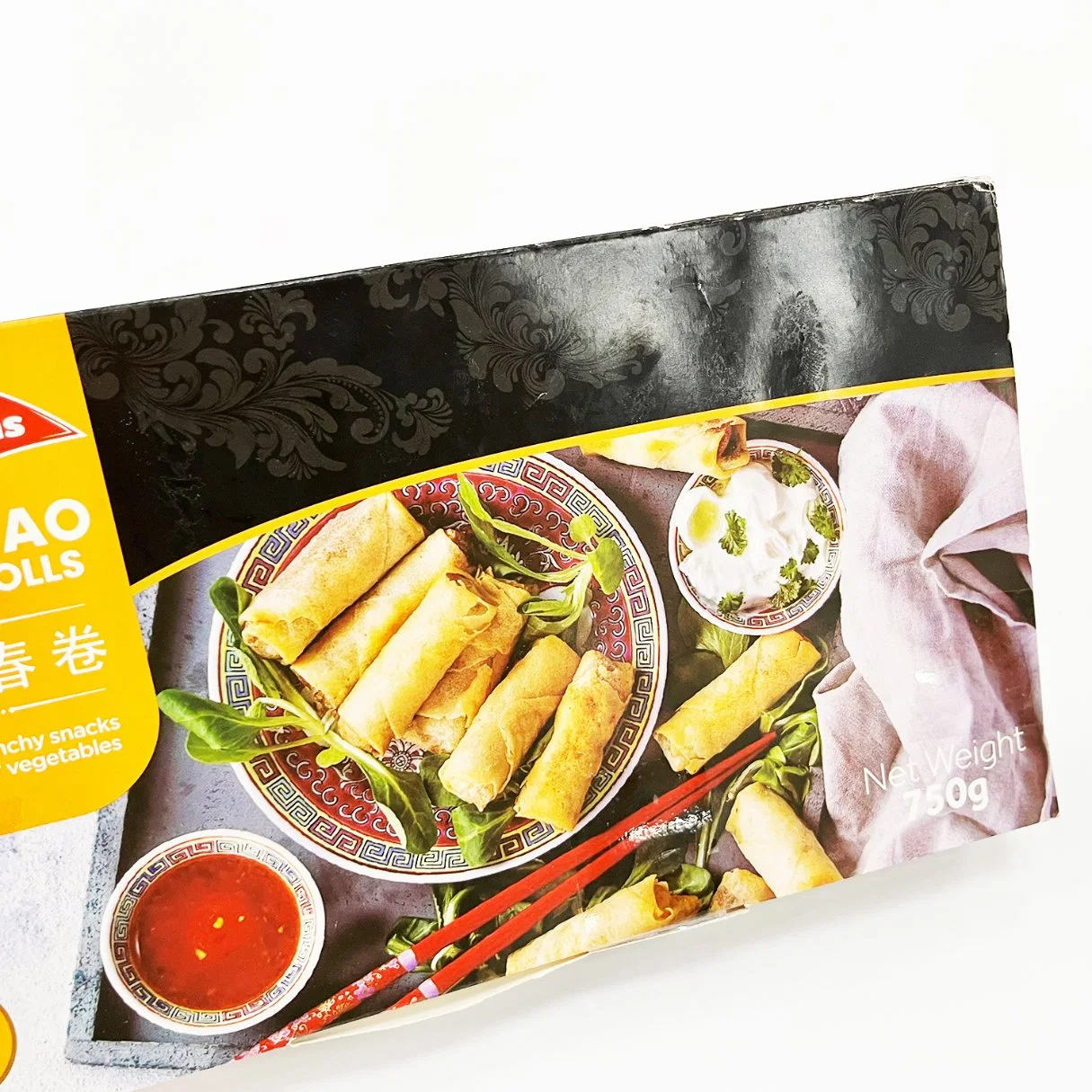 Wheatsun Brand Chinese Food Crispy Fried Frozen Vegetable Spring Rolls Wrapper Pastry