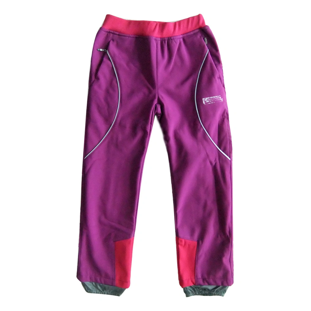 Los niños jóvenes Niños Niñas Impermeable Pantalones de nieve Senderismo Ski Windproof cálida Soft Shell forrada de lana pantalón aislante