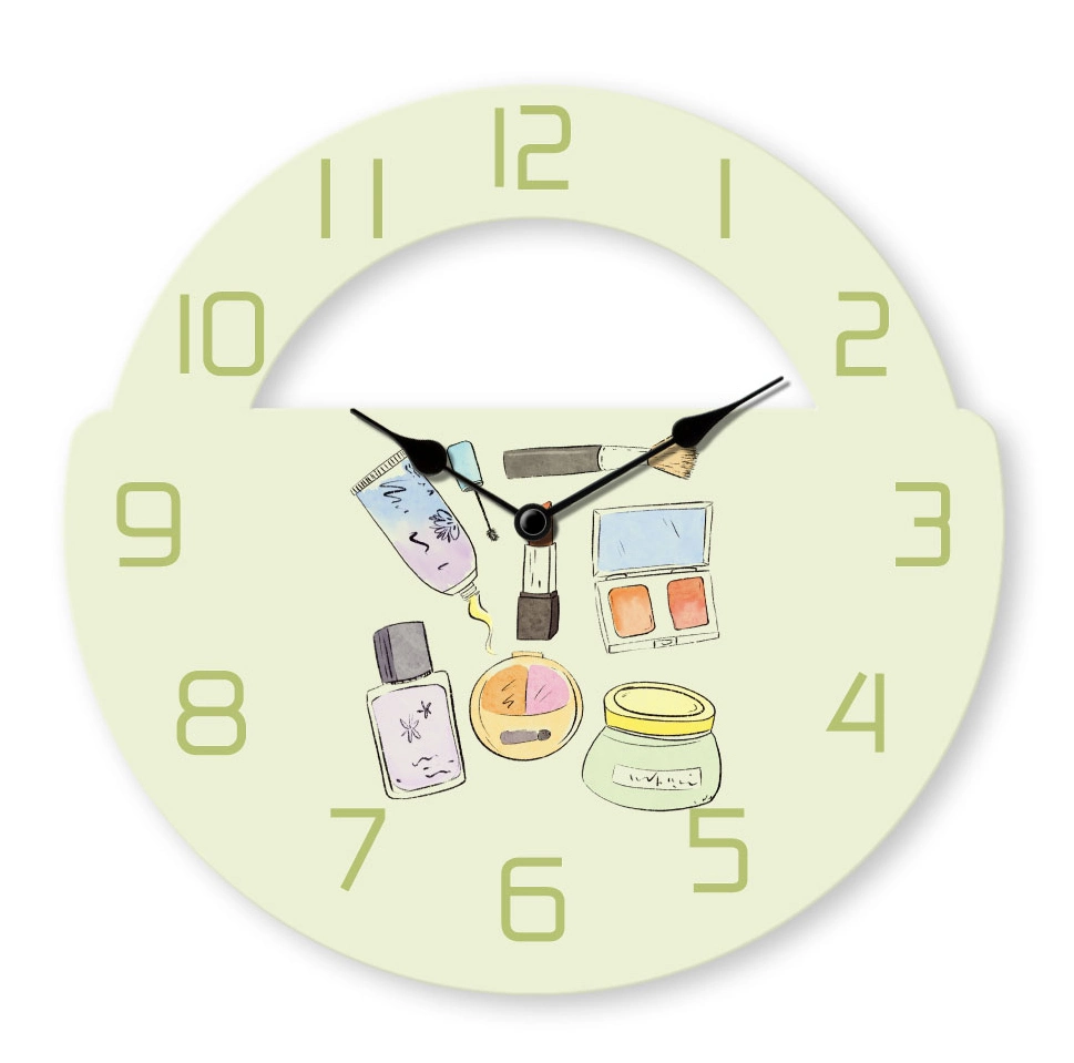 Fille Don Dial 33.8cm MDF Tour Horloge murale Horloge en bois coloré