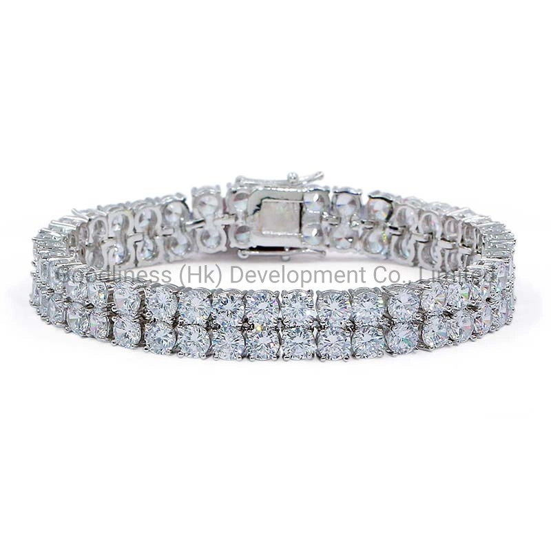 Nouveau micro Zircon Inlaind Arrivel Tennis Double Bracelet Zircon Bijoux