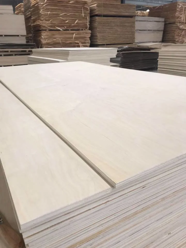 1220*2440/1250*2500mm Poplar Core Plywood, Commercial Plywood, Veneer Faced Plywood for Furniture