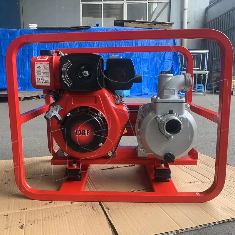 Bison High Volume High Pressure Water Pump 2" 3inch Diesel Engine Manufacturer Casting Diesel Water Pump