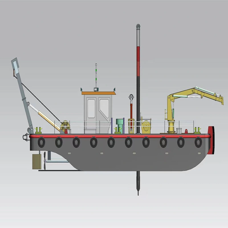 motor diésel de la bomba de arena barco draga para proyecto de dragado del río Venta