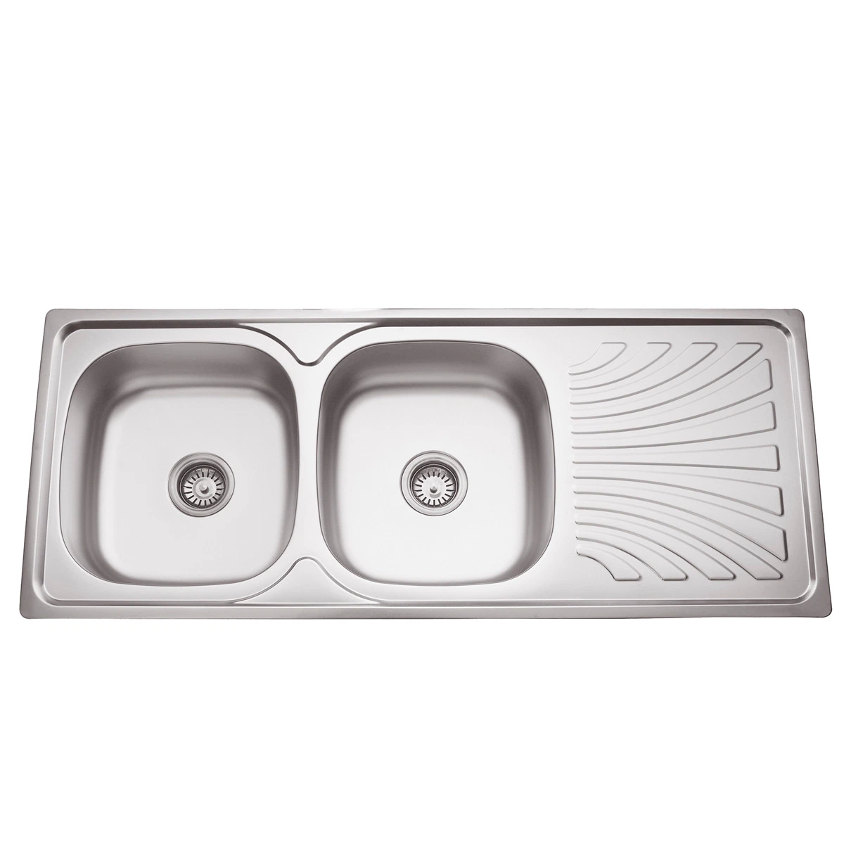 Stainless Steel Double Bowl with Drain Welding Sink Wda12050-C