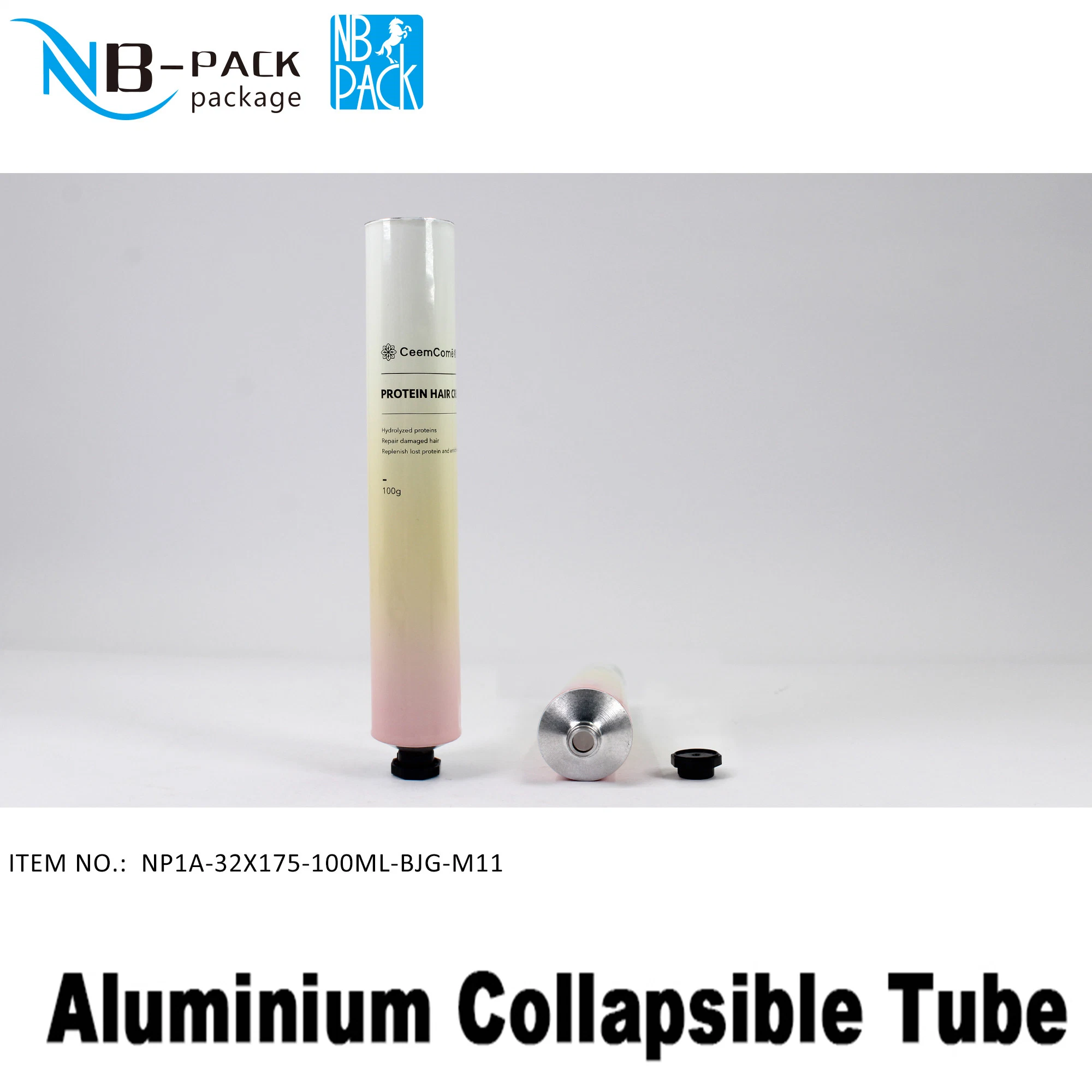 Leere 50ml 100ml 150ml Zahnpasta Tube weich zusammenklappbar Aluminium Kunststoff Laminierte Röhre