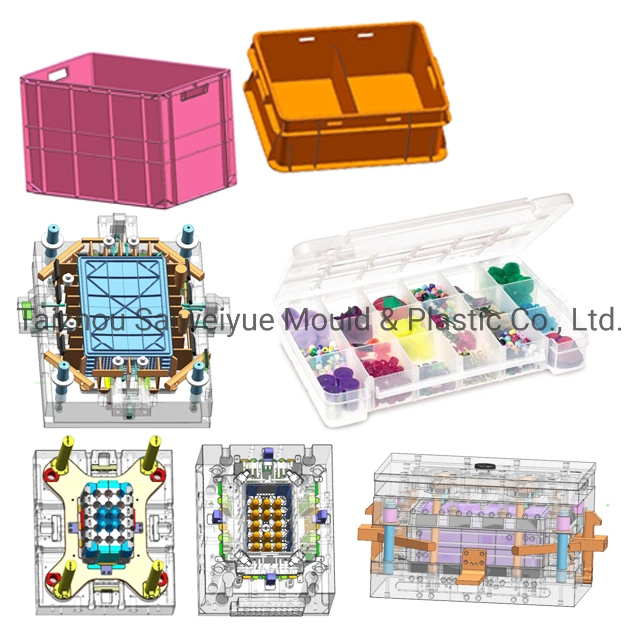 Button Container Case Lid Mold Plastic Daily Compartment Storage Boxes Injection Mould