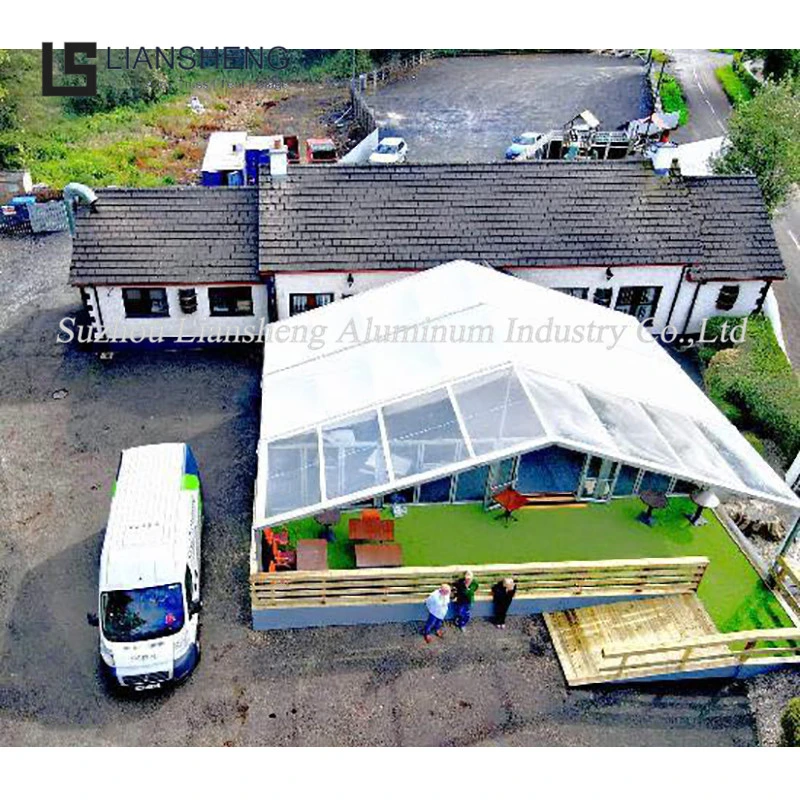 Hyunkook High quality/High cost performance Economical Wedding for Promotional Events Children Birthday Party Tents Temporary Exhibition Outdoor Sun Shade 20m X 60m 100 Seater Marque