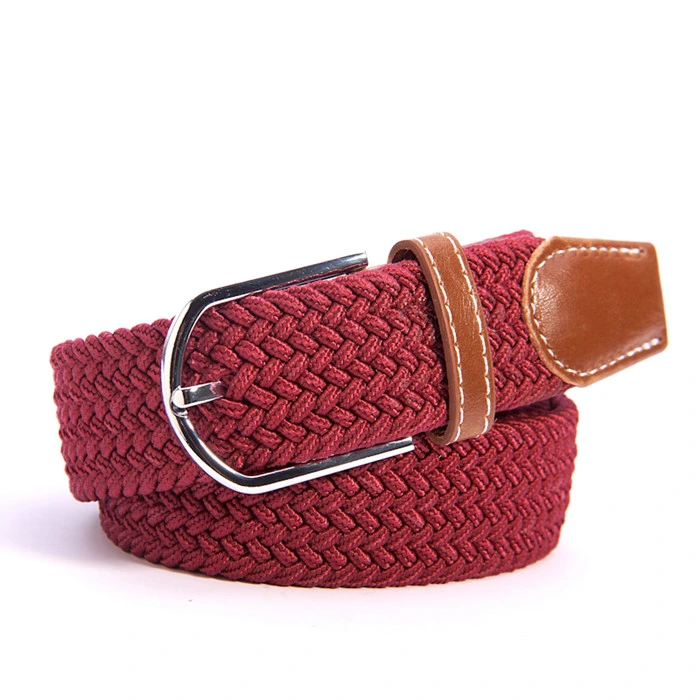 Factory Elastic Braided Wovenmens Belts Casual for Golf Pants