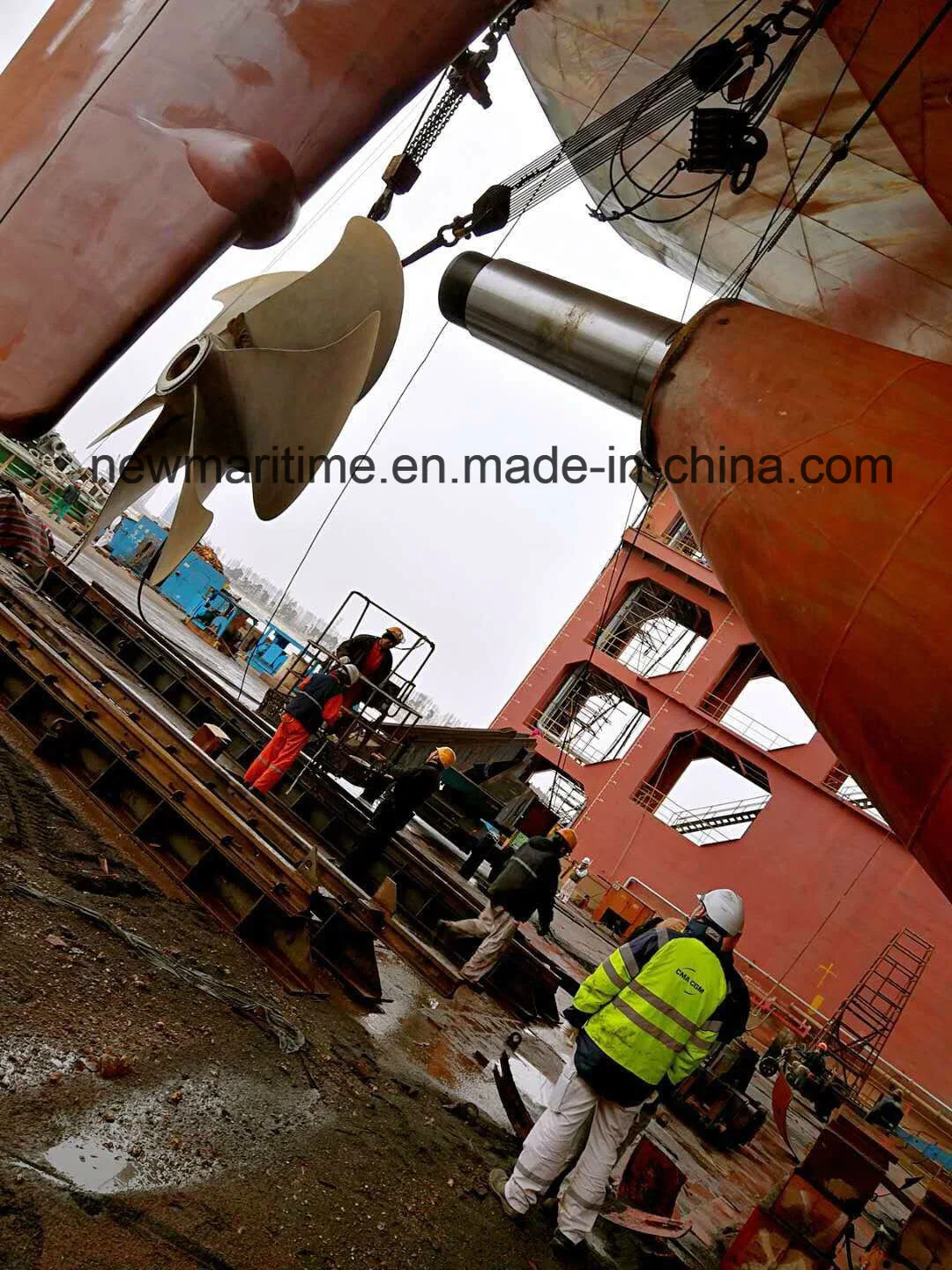 La alta calidad a largo buque marino carretilla forja Árbol de transmisión de acero inoxidable