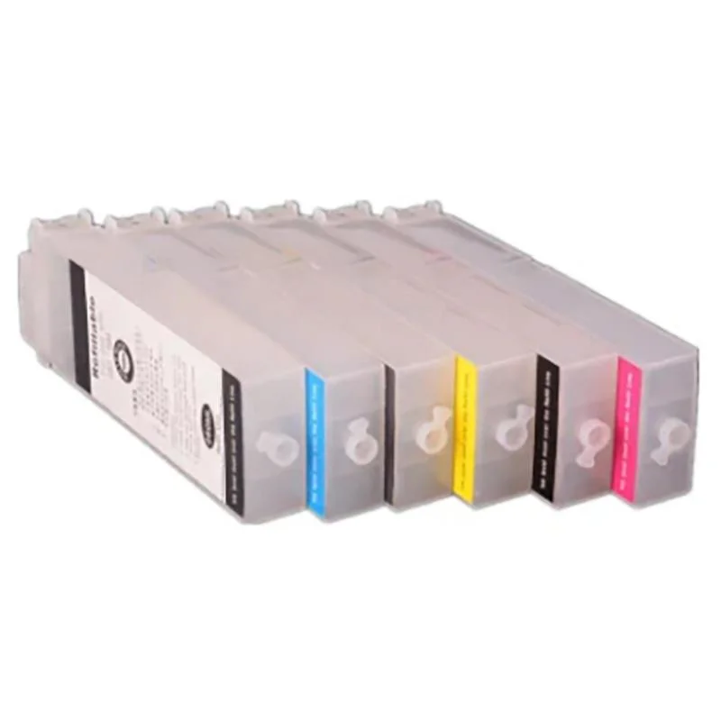 Ocbestjet 6 Colors 260ml Pfi 102 Refillable Ink Cartridge for Canon Ipf500 Ipf510 Ipf600 Ipf610 Ipf700 Ipf710 Ipf605 Printer