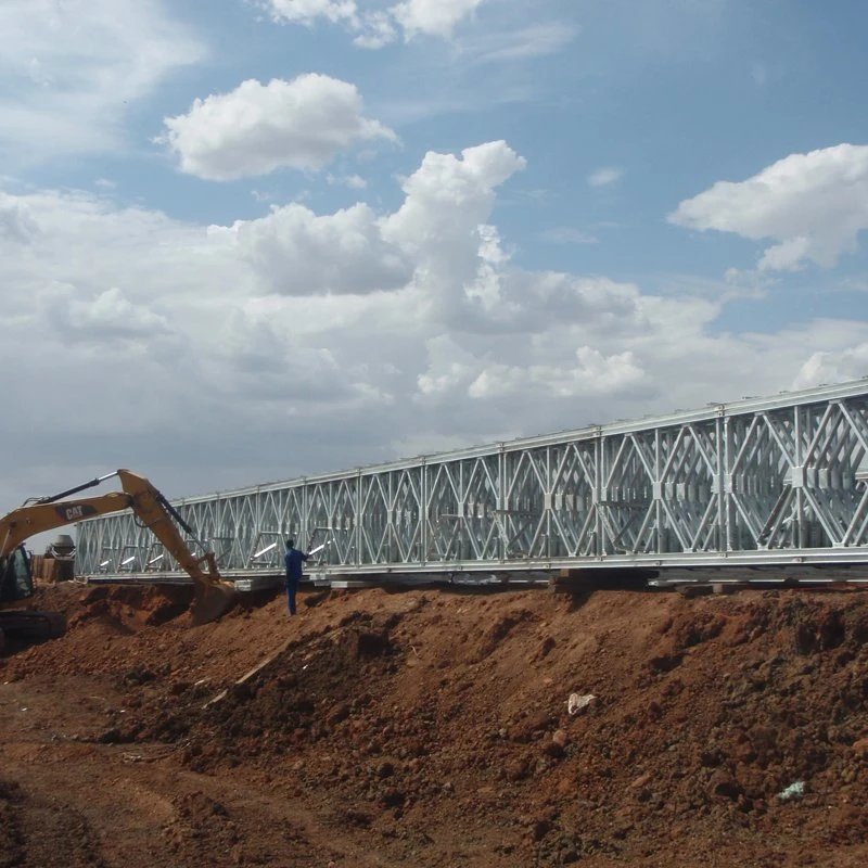 Estructura de acero prefabricados Personalizar Bailey puente con Galvanización corrosión