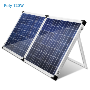 Plegado de 100W Power Panel solar portátil para acampar con tapón de Anderson