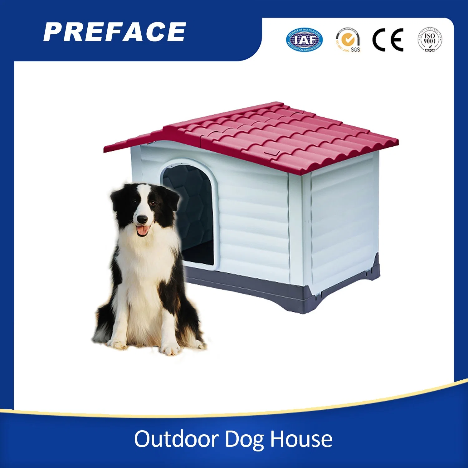 Новейший дизайн Top Quality Outdoor Plastic Dog House Dog Cage Дом домашних животных