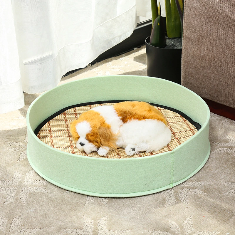 Cama de Animais amovível quatro estações refrigeração Produtos de Animais sono profundo Redondo Candy Color Dog House