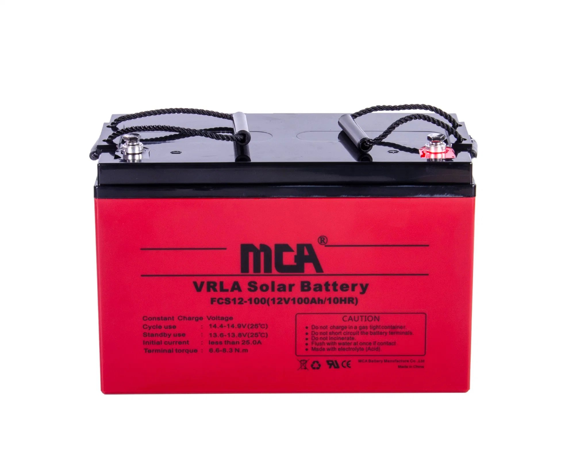 12V 100Ah VRLA Deep Cycle AGM Gel Solar-Batterie