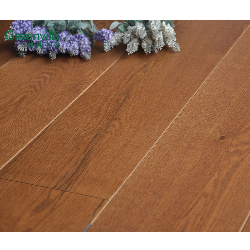 certificado CE diseñado el suelo de madera/parqué Suelo de Madera de Roble Blanco/plantas/marrón Parquet