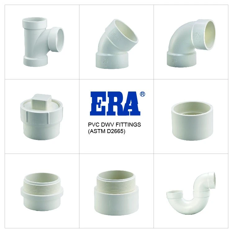 Era Piping Systems Plastic/PVC Drainage/Dwv Pipe Fitting 90 Deg Elbow ASTM D2665 Standard with NSF-Pw & Cupc Certificate