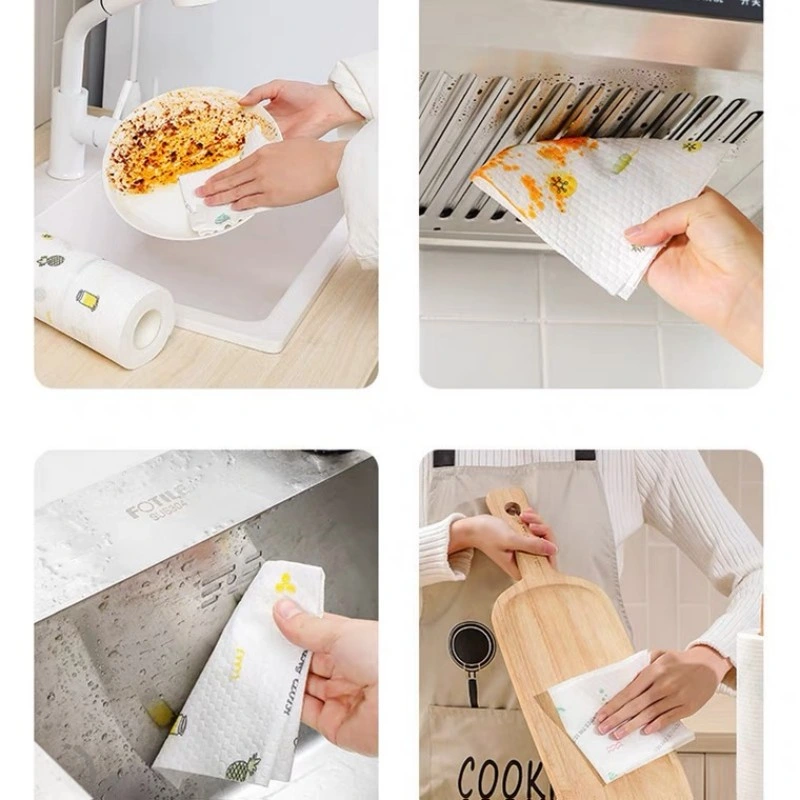 Wholesale/Supplier Nonwoven Kitchen Dish Cloth Disposable Dishcloth Cleaning Kitchen Towels