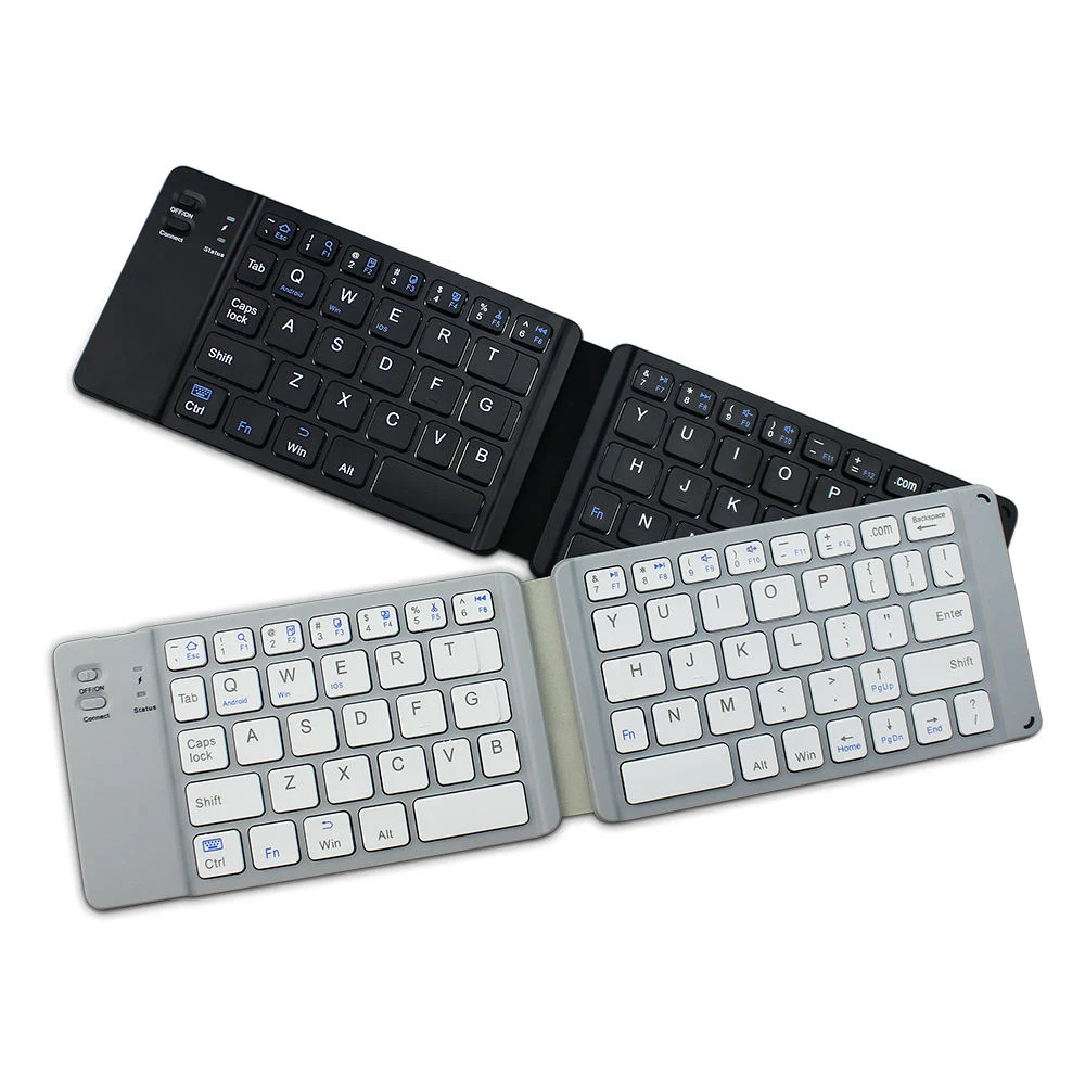 Clavier pliable sans fil portable Bluetooth pour téléphone portable et tablette.