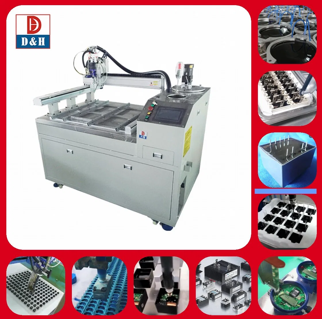 Automatic Ab Silicone/Epoxy Resin/Glue Meter Mix Dispense Machine High Precision Automatic Glue Dispenser Filling Machine