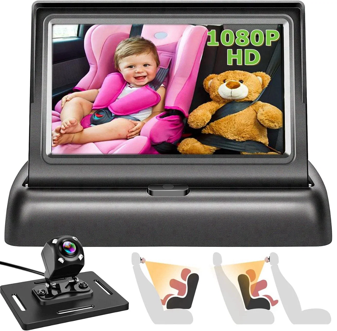 5inch HD im Auto Baby Sicherheit Backup Kamera und Monitor