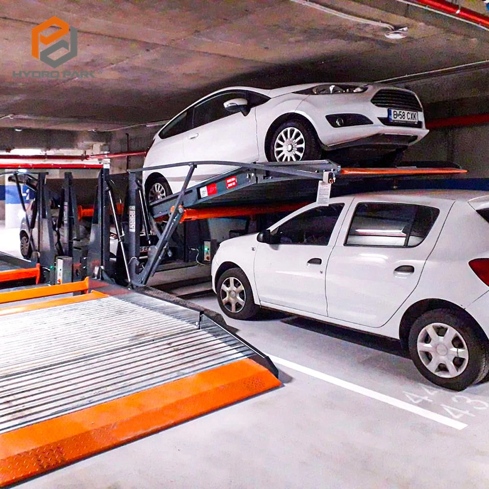 2 Post inclinando o estacionamento automático Carro de elevação do sistema de auxílio ao estacionamento