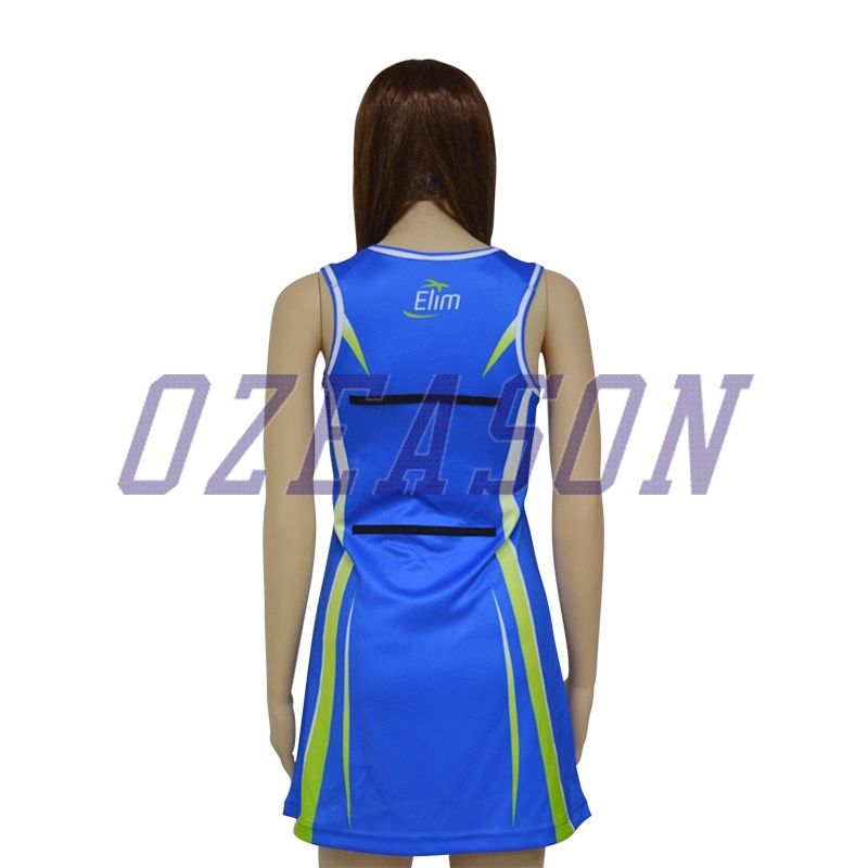 Custom Full Printing Sublimation Netball Jersey Original Design Logo Sets Slim Girls Netball Uniform