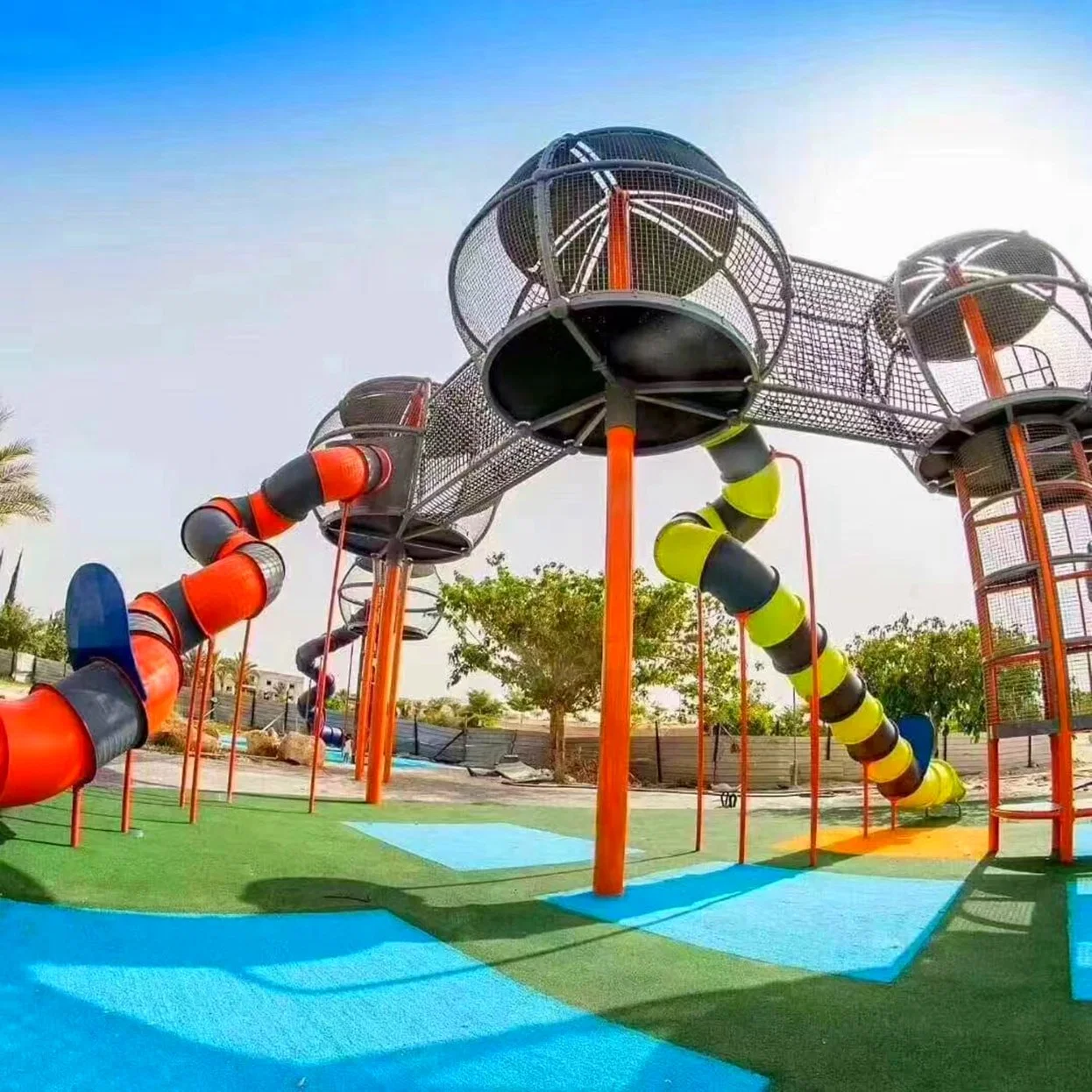 Park Large Slide Climbing Frame Custom Kids Playground Equipment Fb13