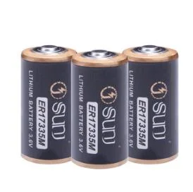 Er17335m 2/3A Li-Socl2 Battery 3.6V 1700mAh Non-Rechargeable Battery