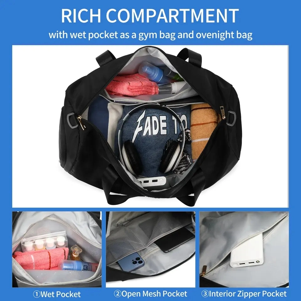 Custom Logo Large Capacity Folding Waterproof Handbags New Design Gym Travel Sports Duffel Bag Duffle Bag for Women Men