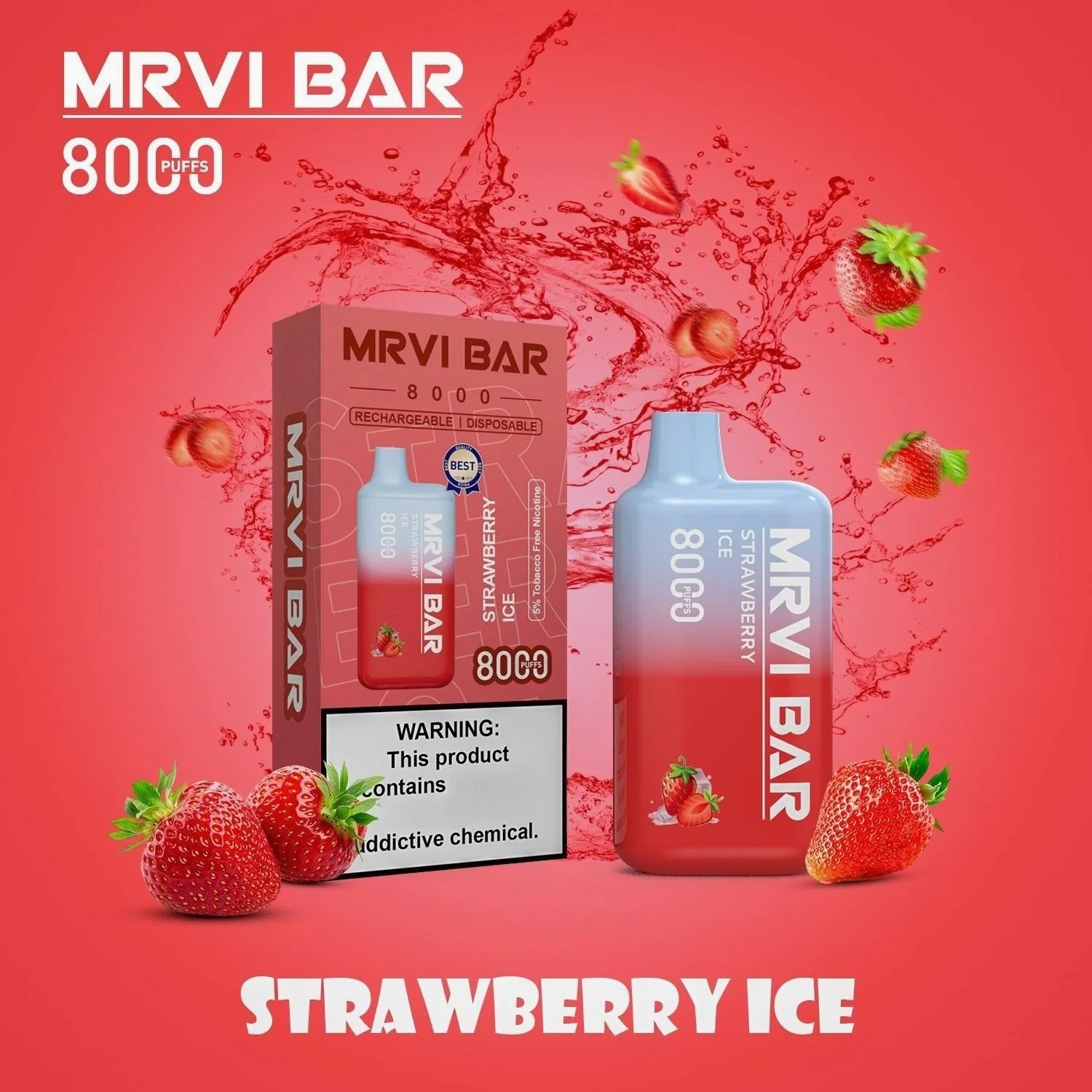 Оригинальные Mrvi 8000 puffs Vape 16ml пусто Mrvi Vape Mr8000 Одноразовый стилус Vape Оптовая форма для формы