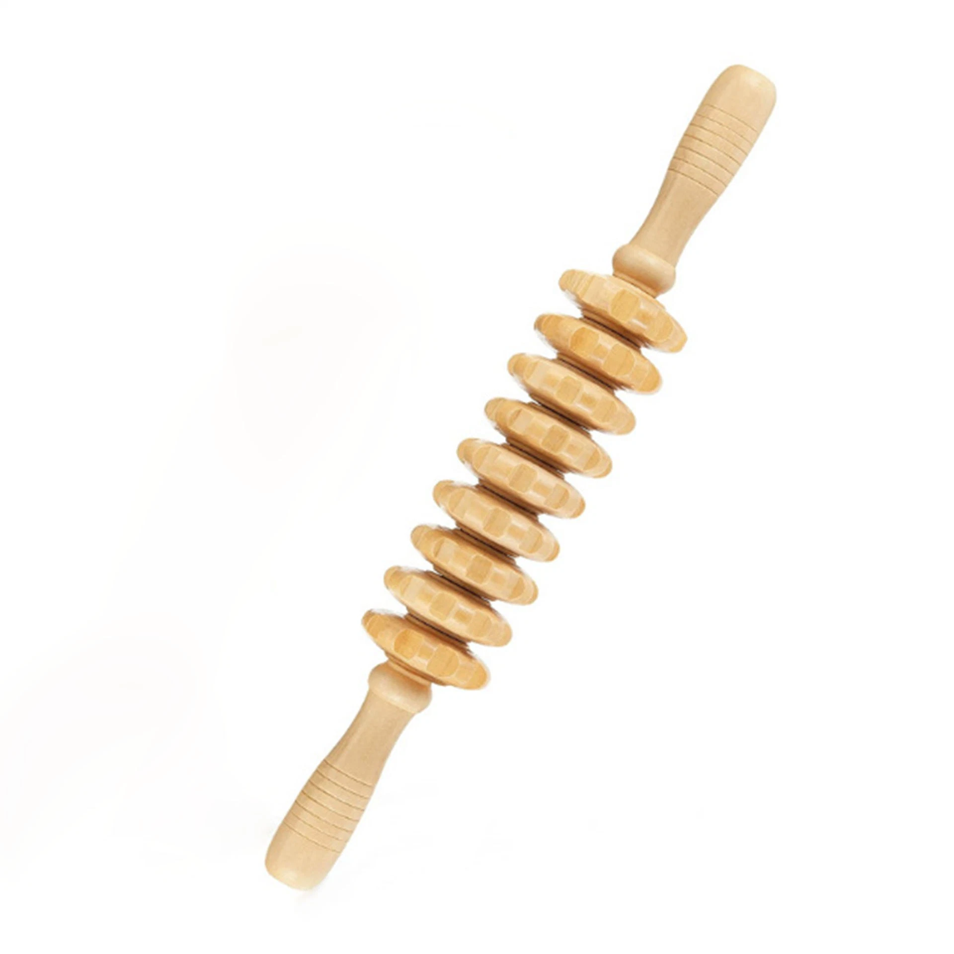 Le bois d'outils professionnels de la thérapie de massage drainage lymphatique masseur, Rouleau de massage de la coupe du bois Stick Conseil contourage