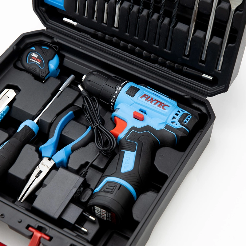 Fixtec Power Drills Cordless Power Tools Combo Set with Other Power Tool Accessories