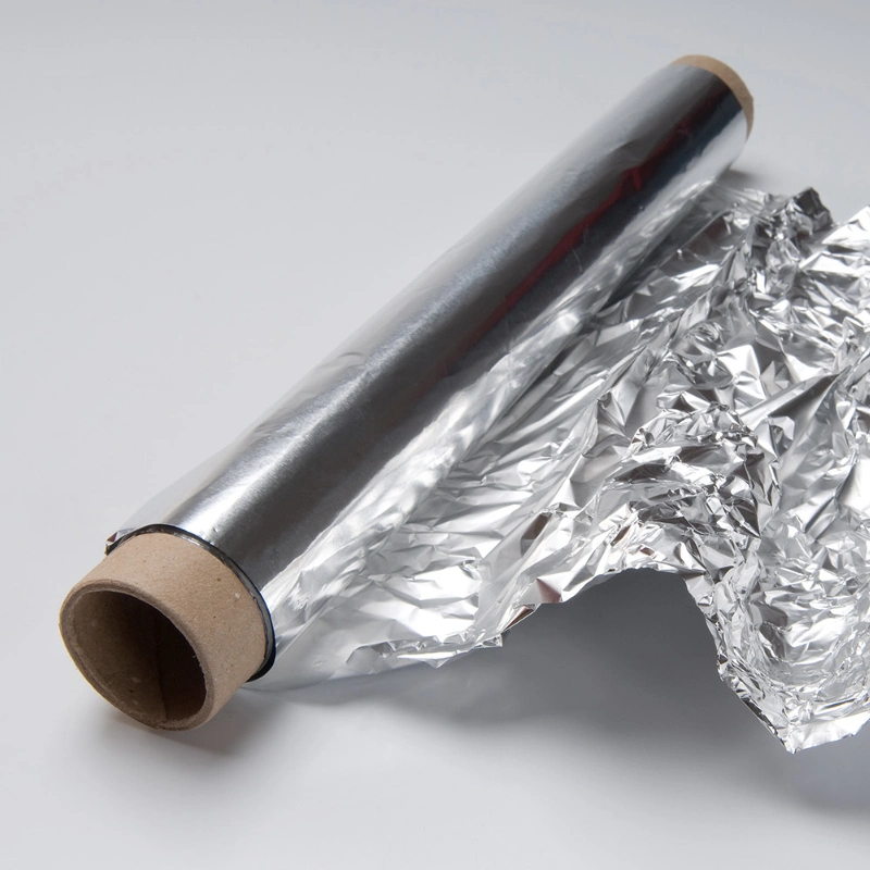 Resistente a altas temperaturas desechables rollo de lámina de estaño especial papel de horno papel de aluminio engrosada parrilladas de pescado