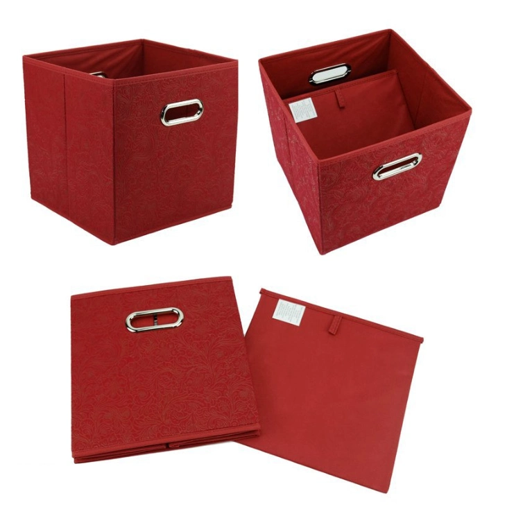 High Capacity Environmental Friendly Non Woven Foldable Cardboard Storage Box