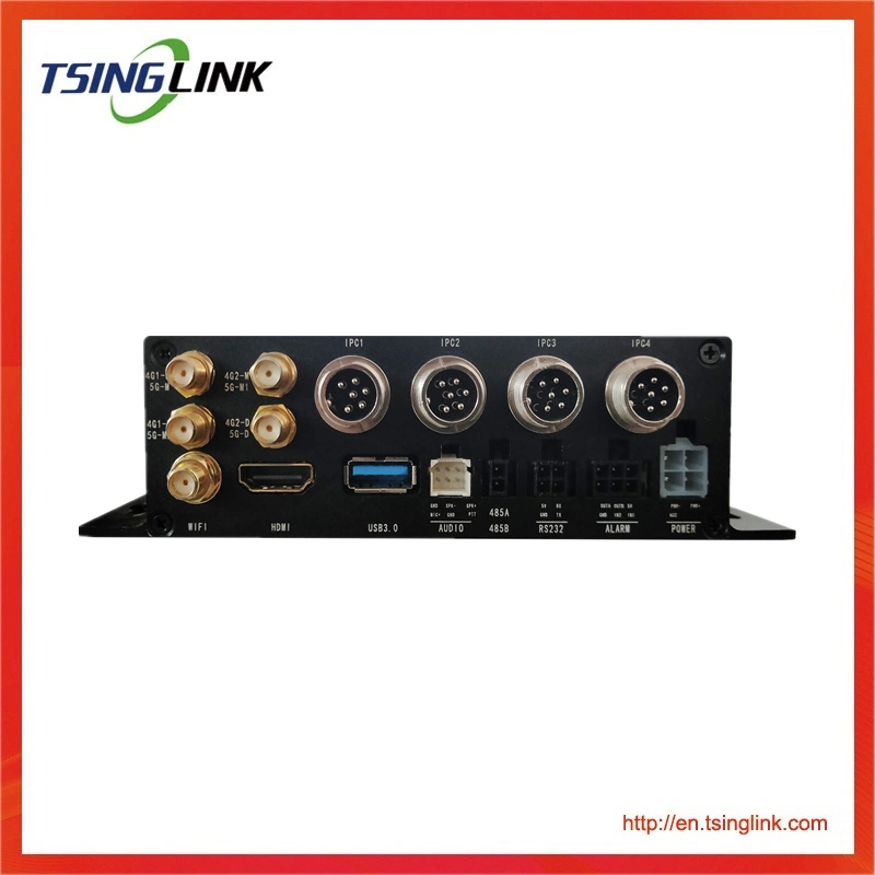 دقة 4K Mdvr 4CH 720p 4G 5g GPS Mobile DVR الجديد لتاكسي الشاحنة