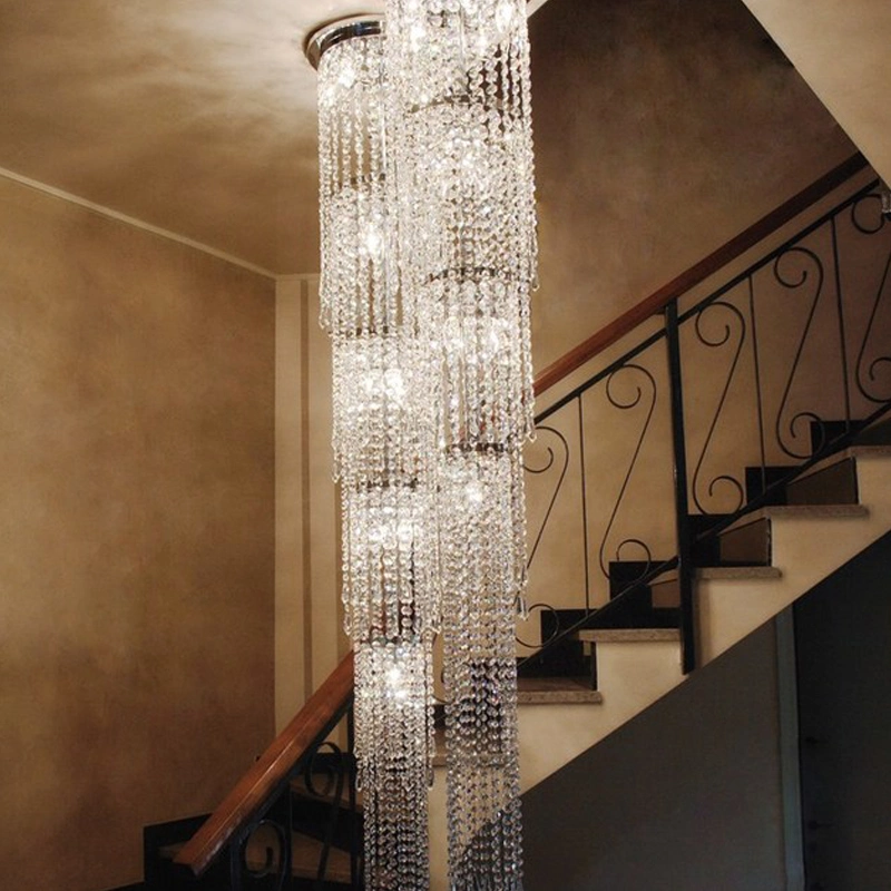 Custom Big Lamp Modern Hotel Show Room Luxury Crystal Ceiling Chandelier Lighting