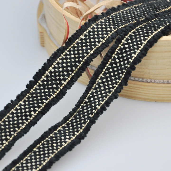 New Arrival Fashion Fringe Trimming Braided Lurex Tape Garment Accessories