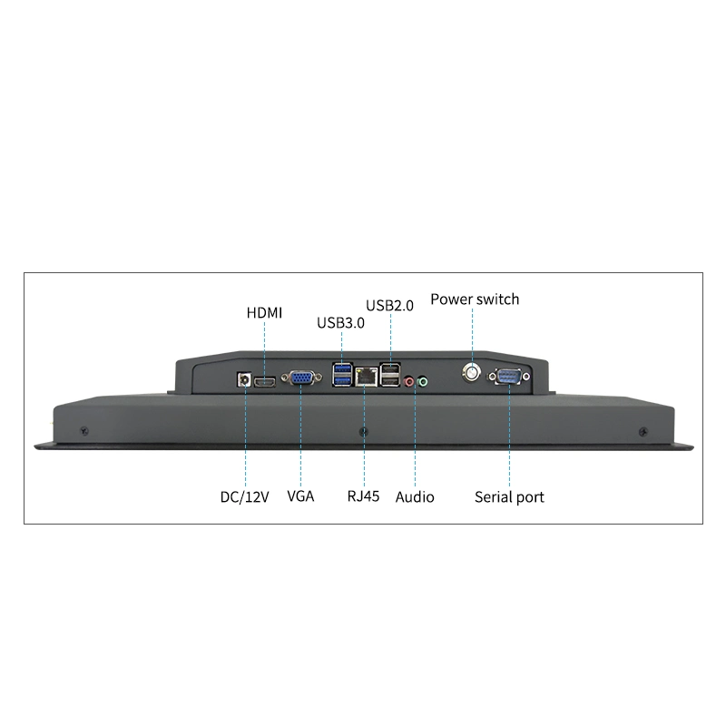 Touch Industrial Panel PC OEM Aio PC Slim Design I3 I5 I7 CPU All in One Embedded Computer