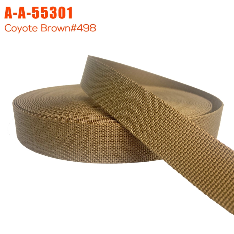 55301 Camouflage Polyester Heat Transfer Printed Non-Elastic Webbing / Strap / Tape