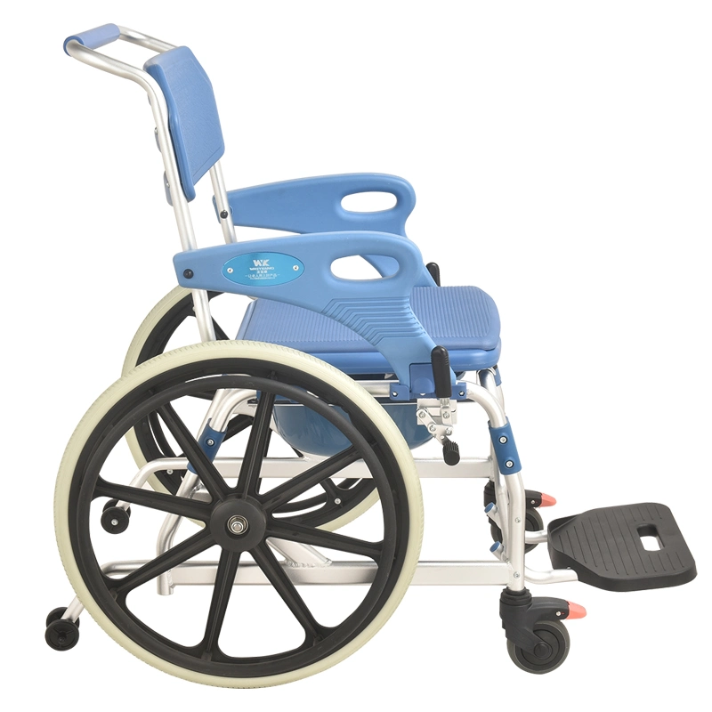 Heinsy Easy Moving Folding Toilet Shower Wheelchair Commode Chair Patient Machine.