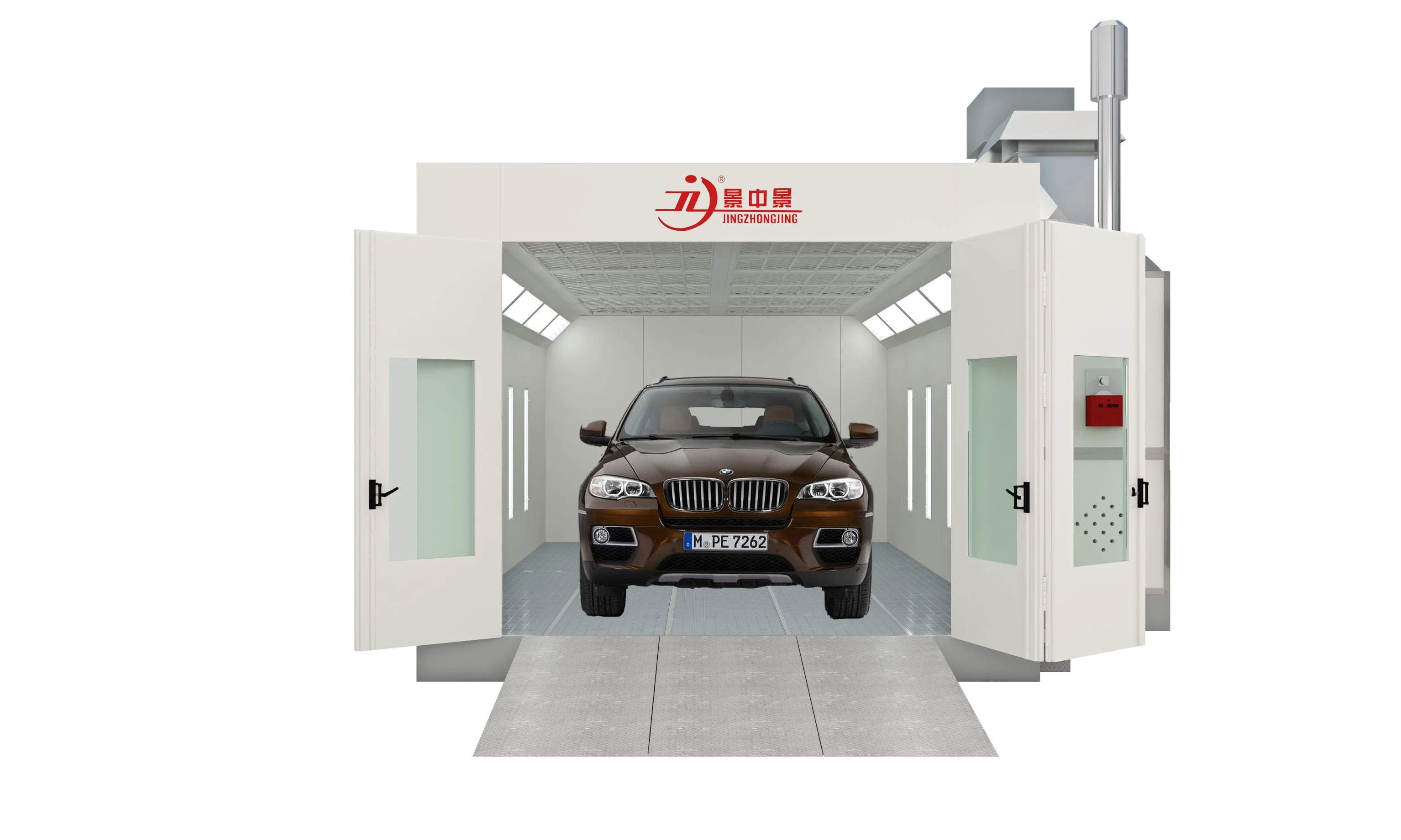 Diesel Heating Car Painting Spray Booth with Wall Lamps Car Care Machine