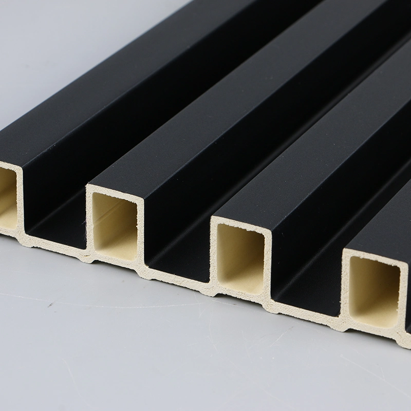 Saudi Arabia Grille Decorative Design Moulding Wooden Plastic Siding Fluted Panels Outdoor WPC Exterior Wall Cladding