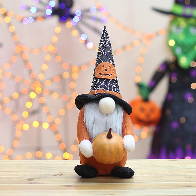 Halloween Toy Gnome Ghost Festival Goblin Rudolph sans visage Pumpkin Dwarf Fournitures de fête d'Halloween pour poupées