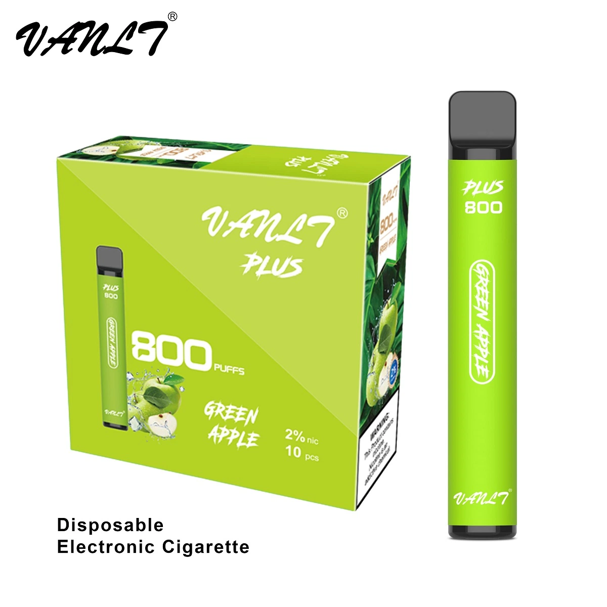 Germany E Cigarette 800 Puff Green Apple Flavoursvanlt Plus Vape Disposable/Chargeable Joy Stick