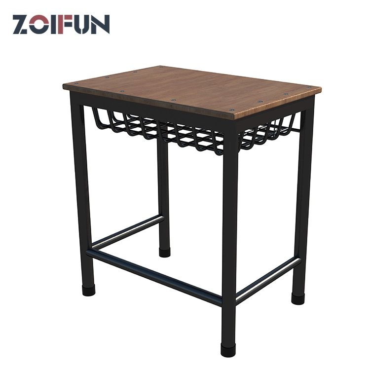 Zoifun деревянные и металлические школьной мебели студент стулья письменный стол,