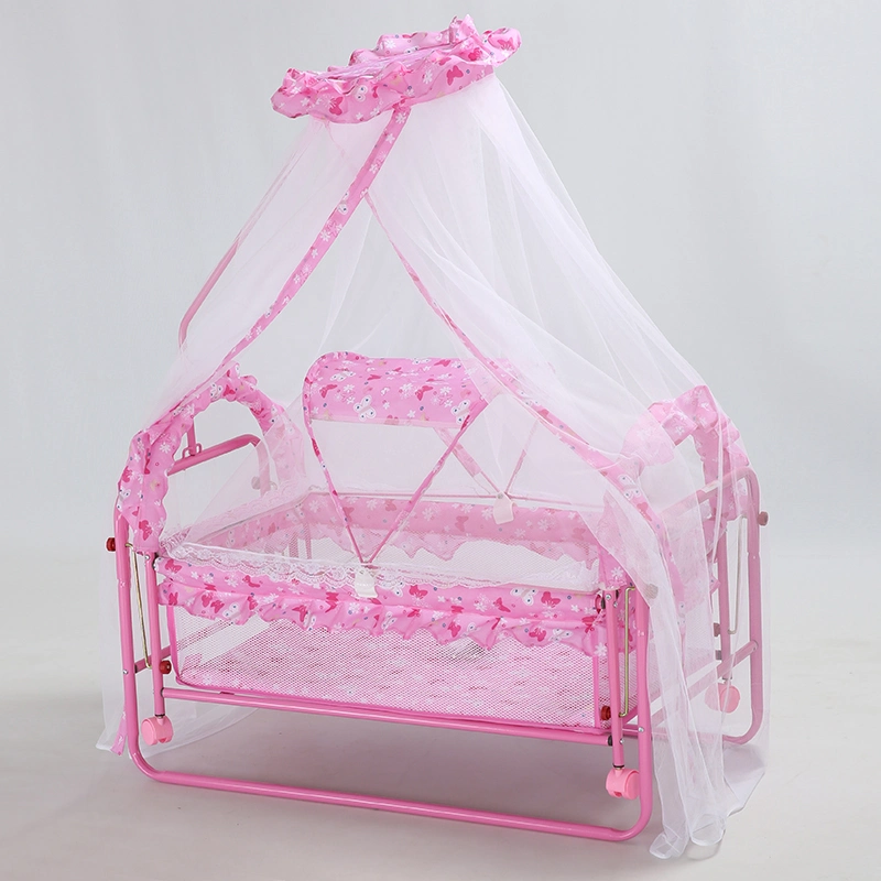 Hot Sale Baby Swing Cradle Iron Swing Baby Crib Metal Baby Folding Bed