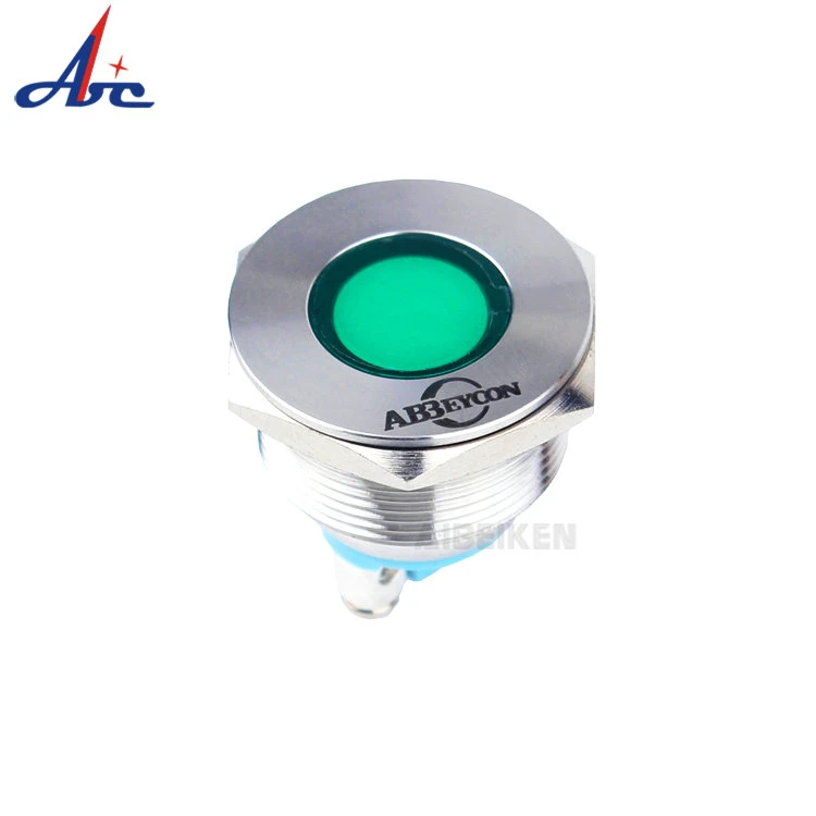 25mm Blue Color LED Indicator with 50000h Lamp Life LED Pilot Lamp 12 Volt LED Indicator Lights